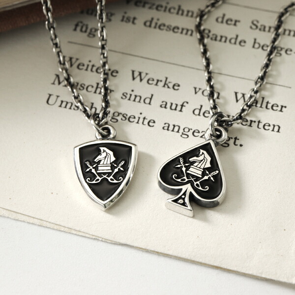 PUERTA DEL SOL ロゴ スペード ネックレス シルバーアクセサリー