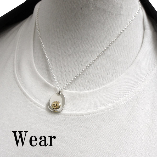 卵型 バードデザイン シルバーネックレス |大人のための上質なシルバー