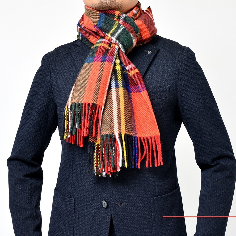 Joshua Ellis（ジョシュア エリス）カシミアソフトツィードタータン