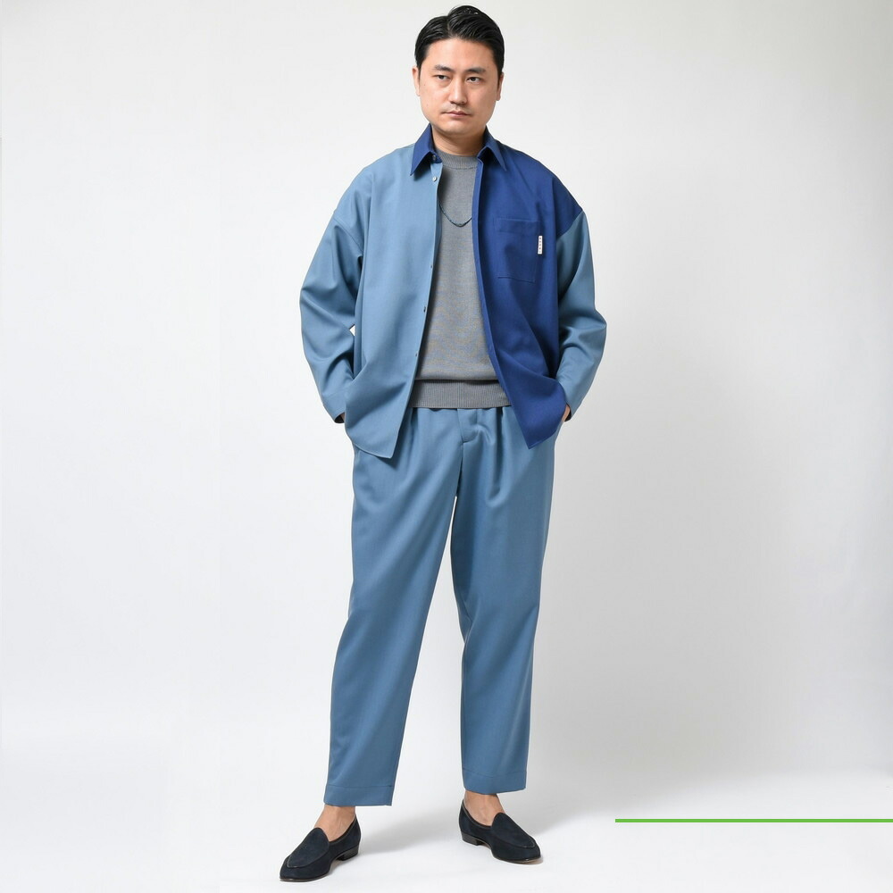 MARNI（マルニ）ウールトロピカルカラーブロックシャツ CUMU0061QU