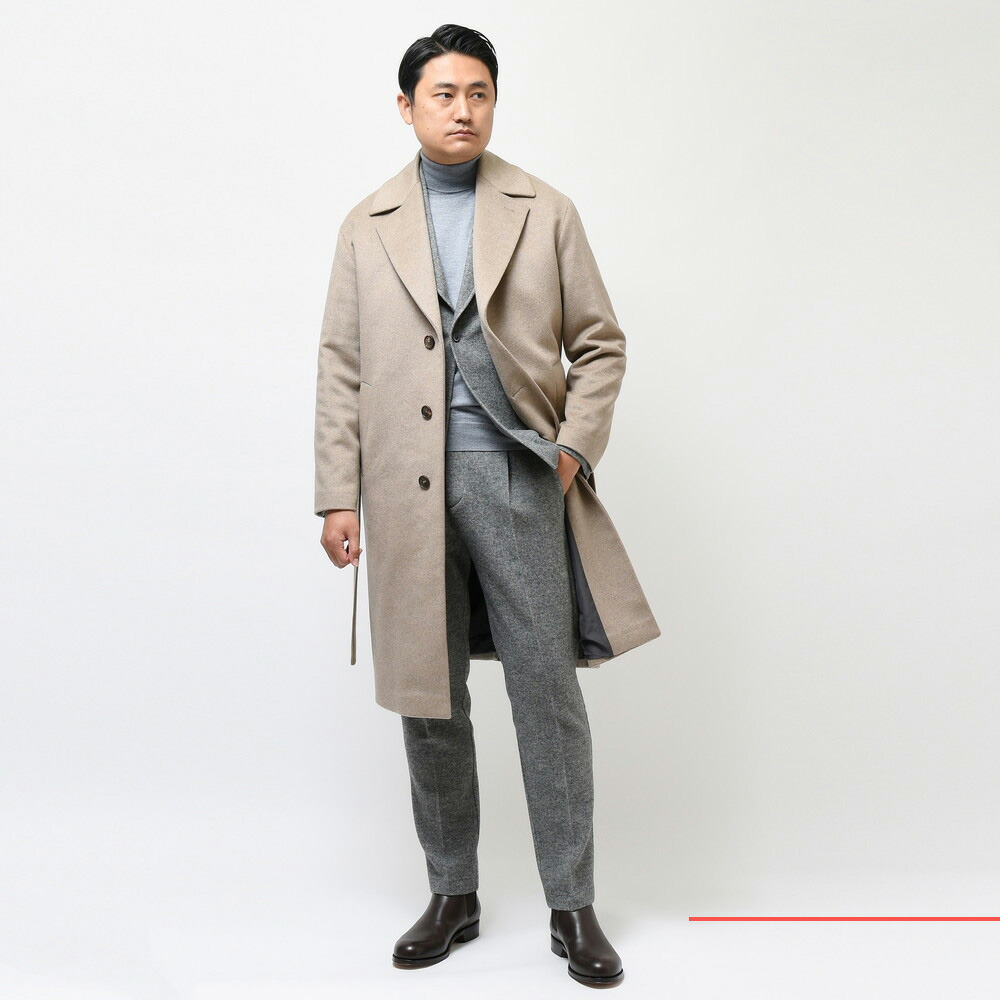 Hevo（イーヴォ）OSTUNIオストゥーニ カシミアフランネルソリッド