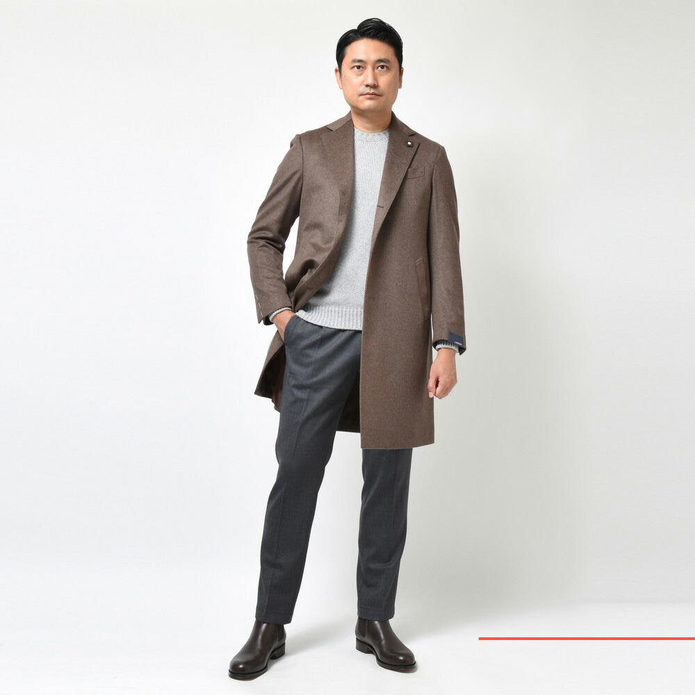 LARDINI（ラルディーニ）サステナブルカシミアフランネルソリッド