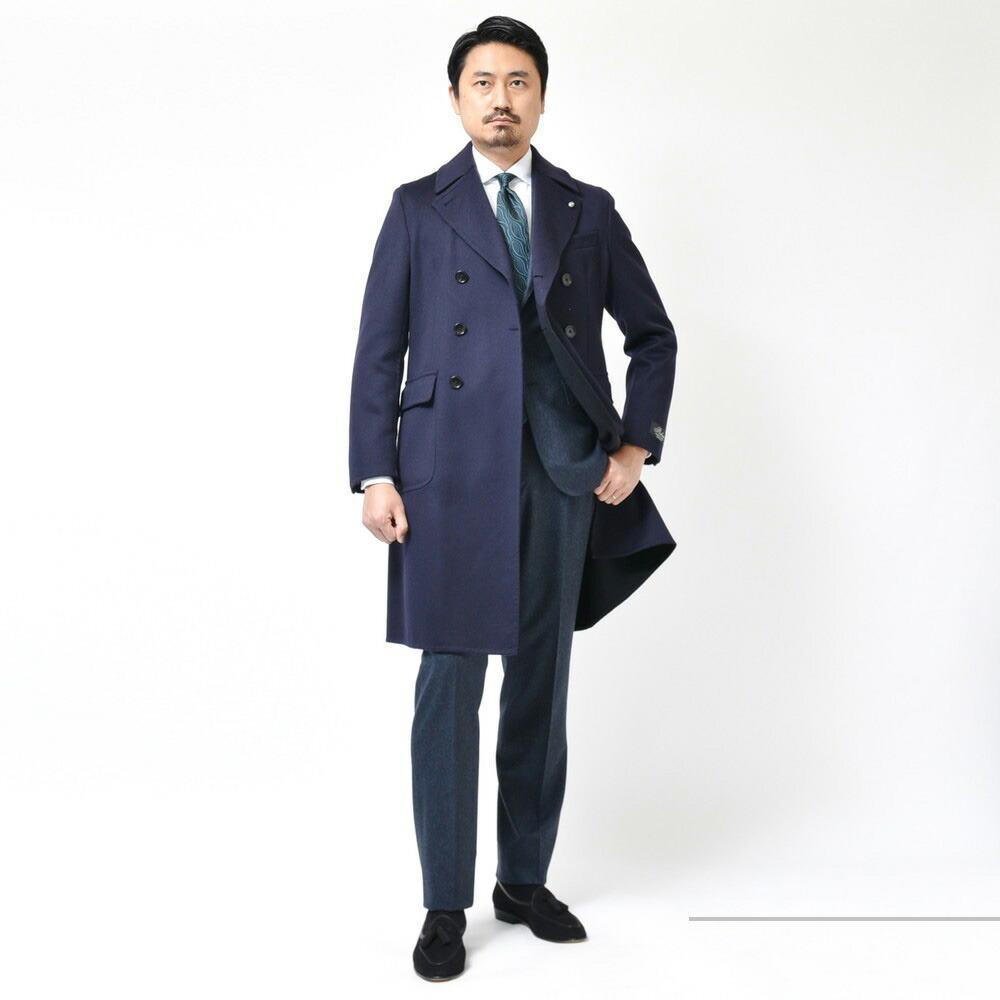 Belvest（ベルベスト）ダブルフェイスウールカシミアフランネル