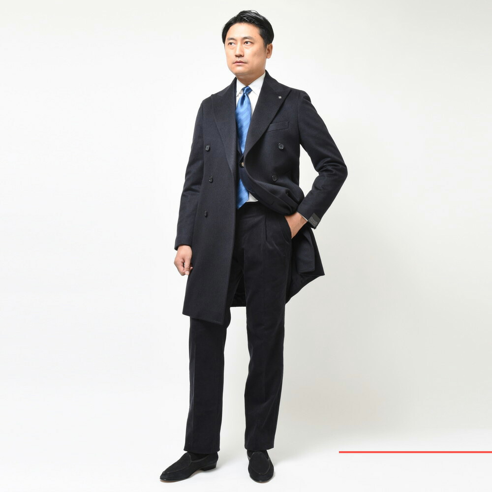 TAGLIATORE（タリアトーレ）カシミアフランネルダブルチェスター