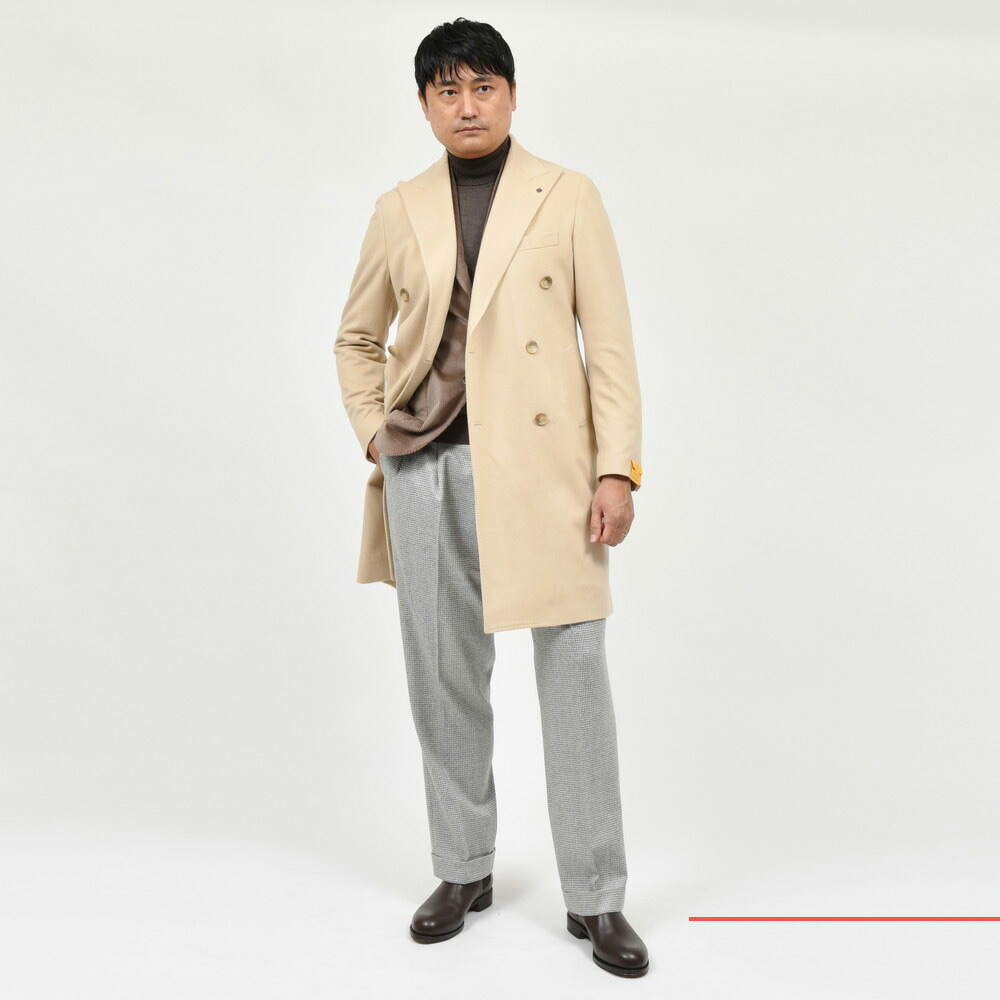 SALE】TAGLIATORE（タリアトーレ）ウールカシミアフランネルダブル