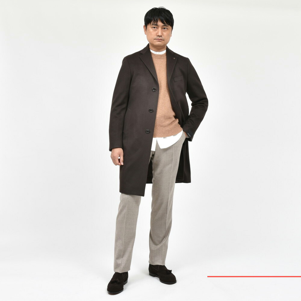 TAGLIATORE（タリアトーレ）カシミアフランネルチェスターフィールド