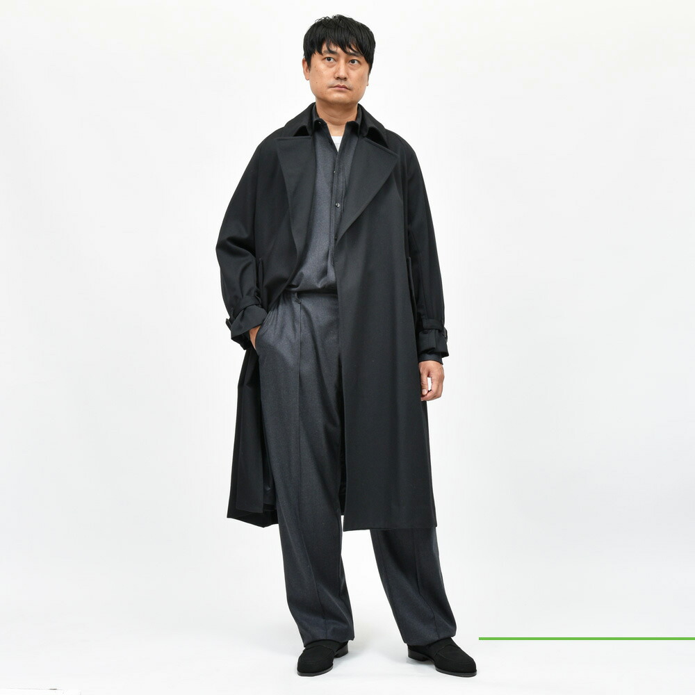 SALE】la favola（ラファーヴォラ）ウールギャバジンラップコート C02