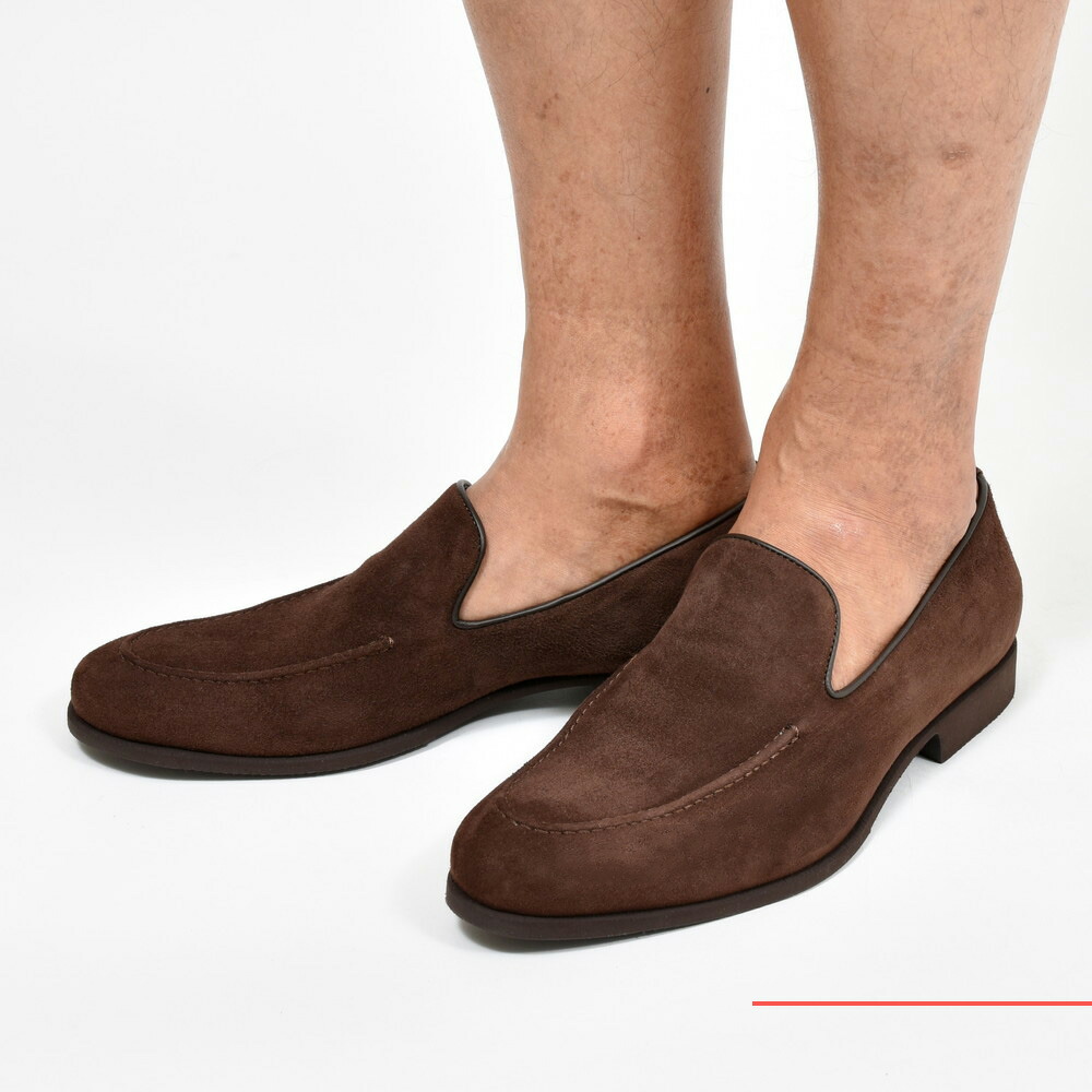 FERRANTE（フェランテ）スエードヴァンプローファー CHICシック