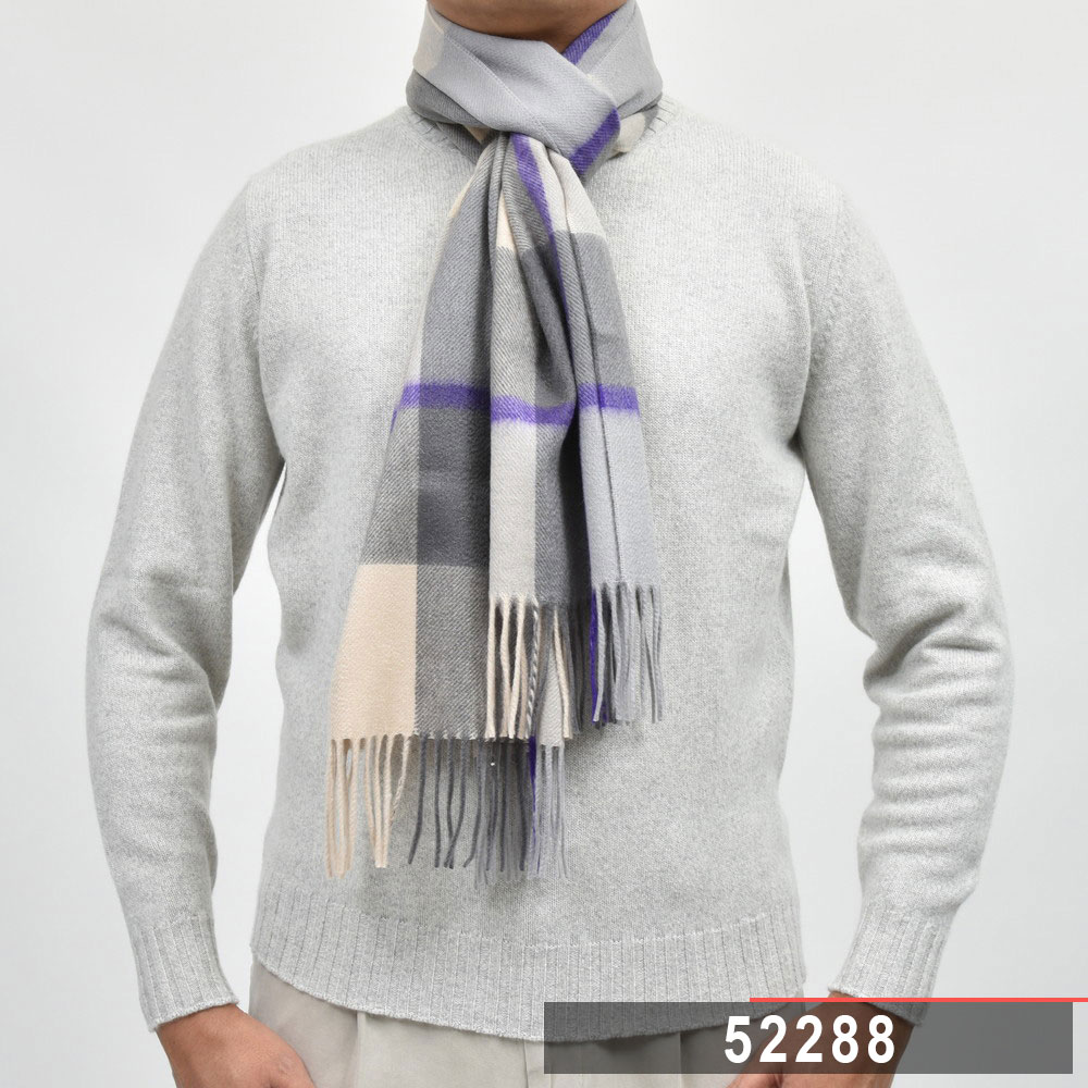 Joshua Ellis（ジョシュア エリス）カシミアチェックマフラー 35×190