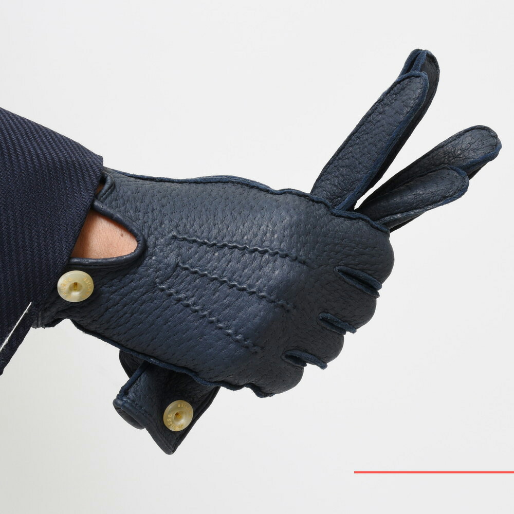 CAUSSE（コース／ガンコス）アンライニングペッカリーグローブ(ボタン