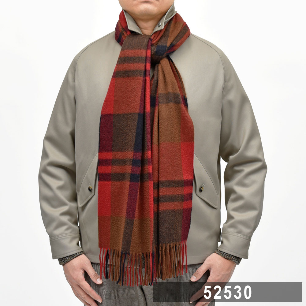 Joshua Ellis（ジョシュア エリス）カシミアタータンチェックマフラー