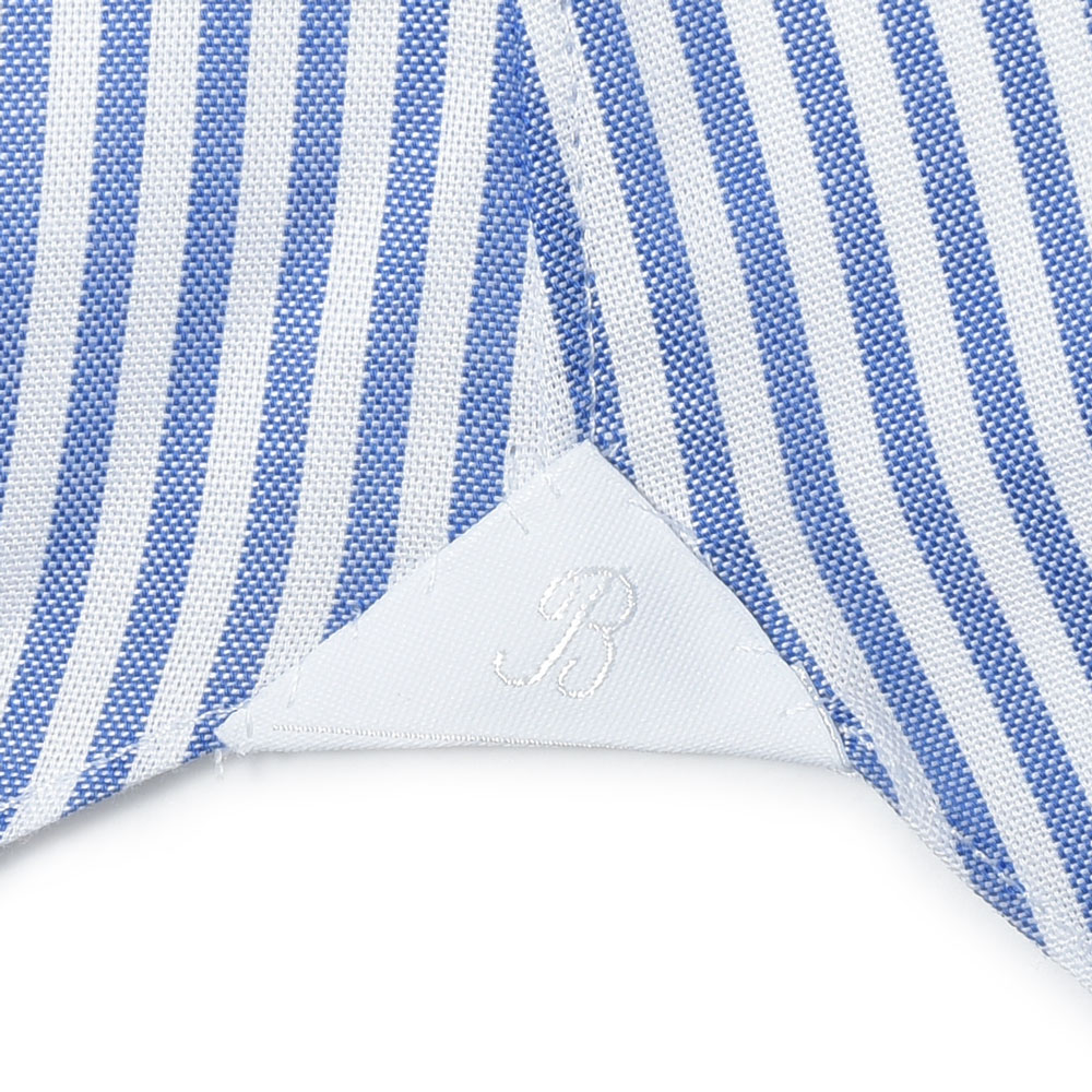 BARBA（バルバ）406 コットンピンオックスロンドンストライプワイド