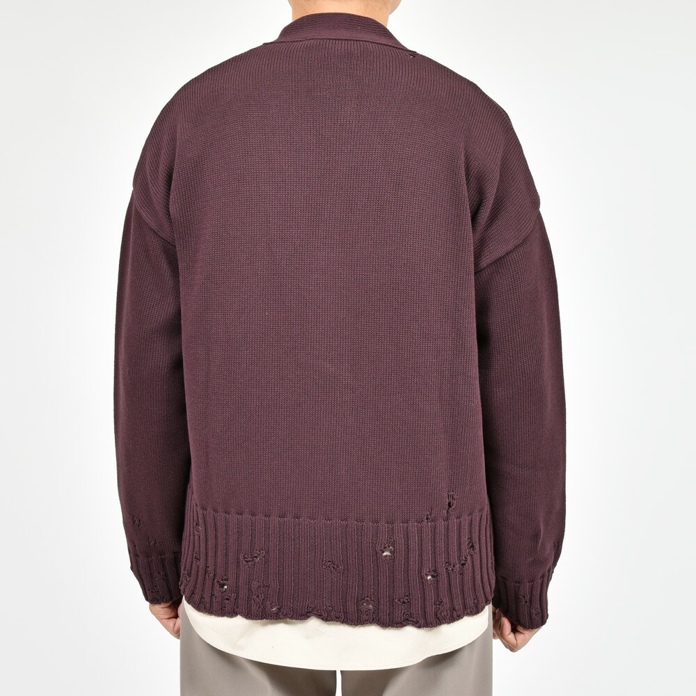 MARNI（マルニ）コットンダメージニットカーディガン CDMG0136Q0