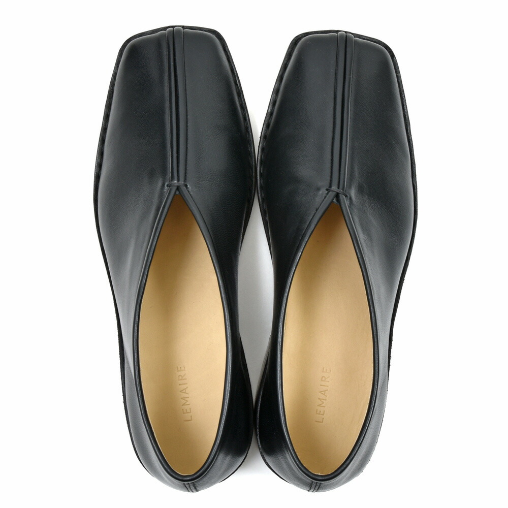 LEMAIRE（ルメール）FLAT PIPED SLIPPERS ラムレザーフラットシューズ