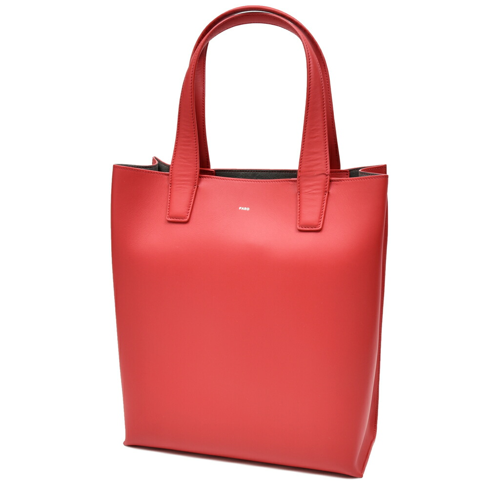 FARO（ファーロ）スムースレザートートバッグ Calma Tote Tall