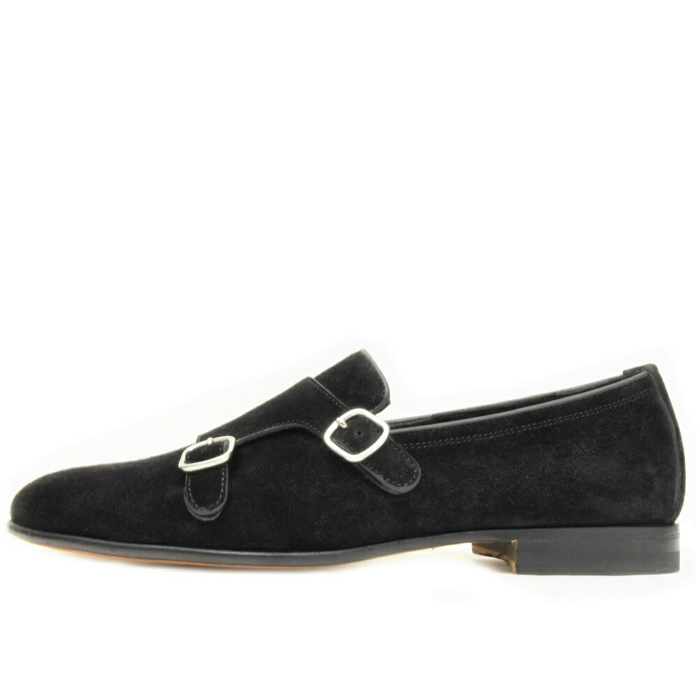 SANTONI（サントーニ）カーフスエードダブルモンクストラップ