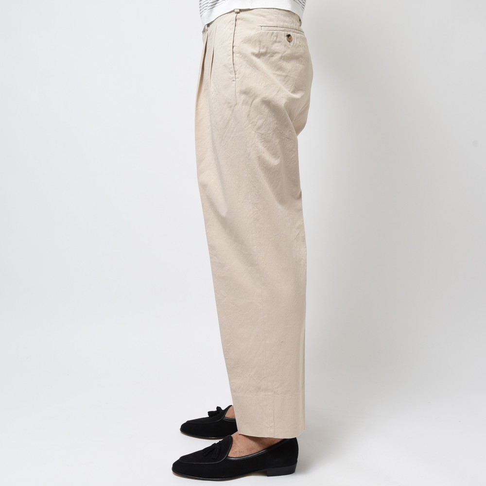 HEUGN（ユーゲン）George ガーメントダイコットン2Pテーパードパンツ