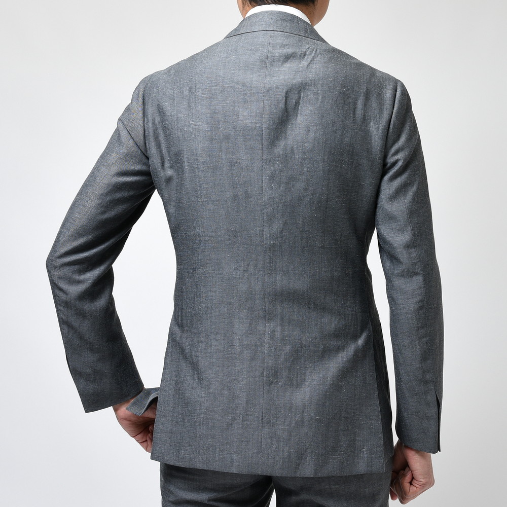 guji（グジ）ウールリネンソリッド3Bジャケット(MADE BY RING JACKET