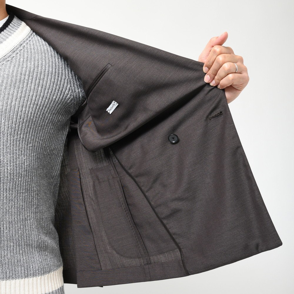 CARUSO（カルーゾ）BUTTERFLYバタフライ ウールモヘアシルクソリッド4B