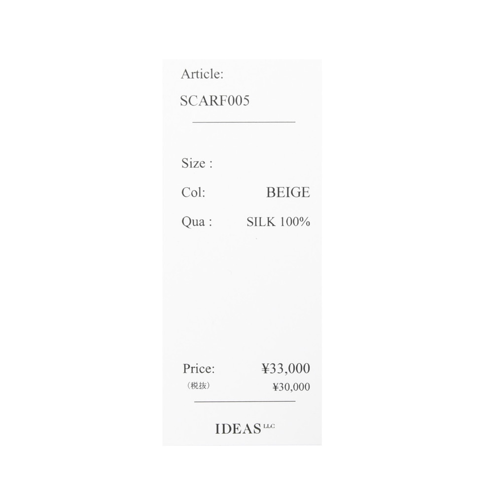 HEUGN（ユーゲン）Poa シルクドットプリントスカーフ SCARF005