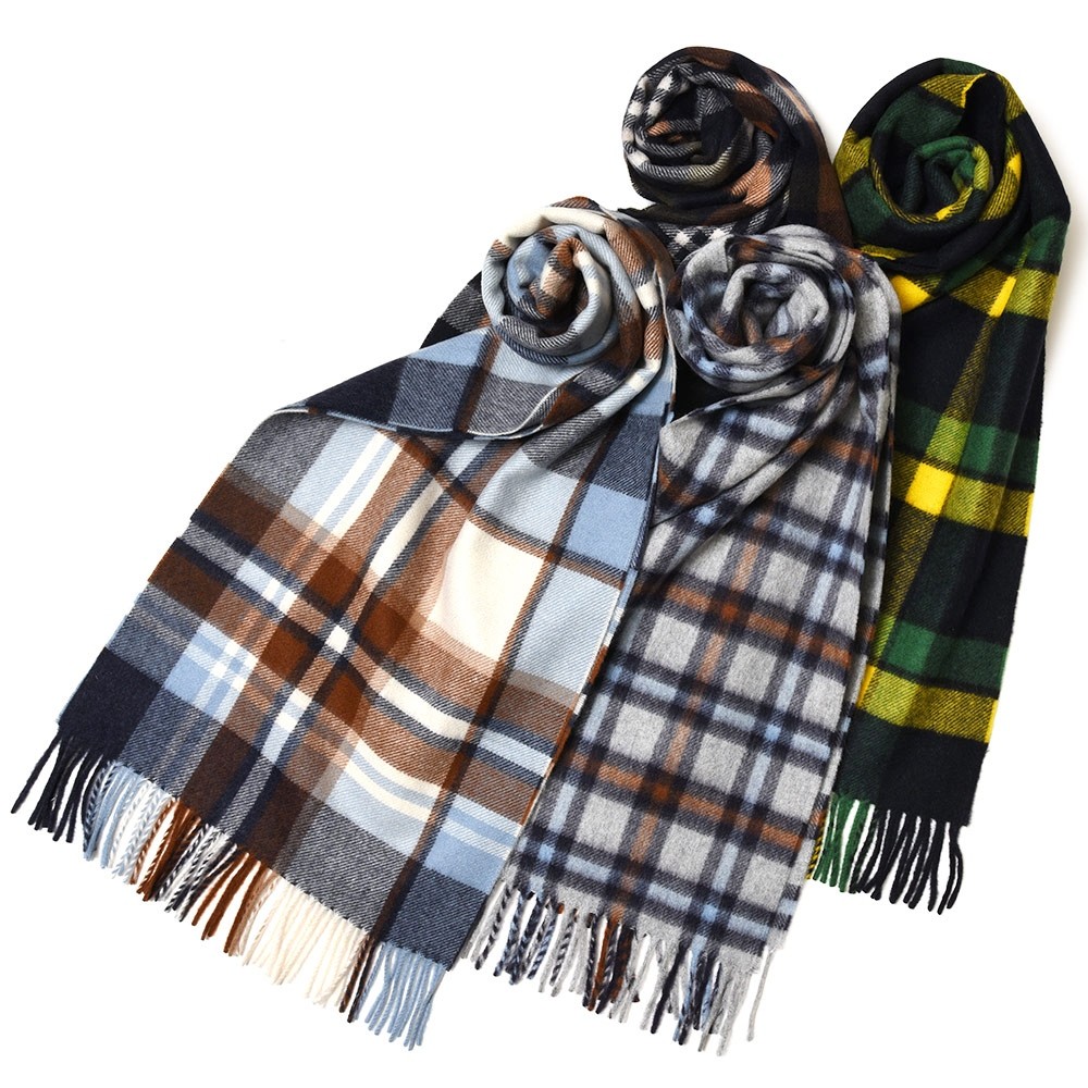 Joshua Ellis（ジョシュア エリス）カシミアタータンチェックマフラー