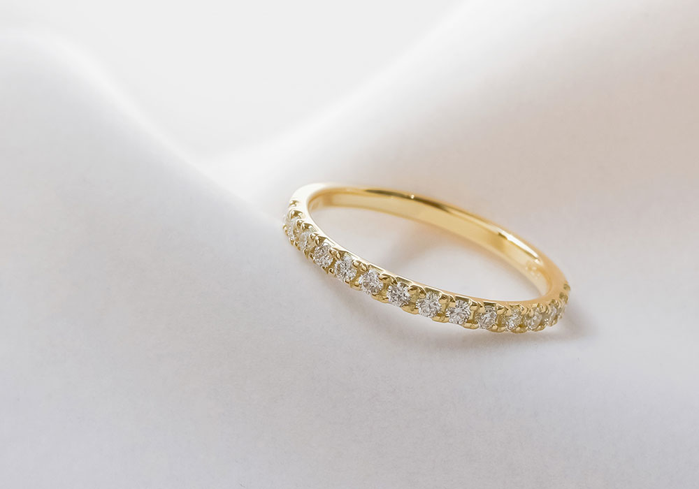 楽天市場】K18 K10 PT 天然ダイヤモンド 計0.25ct ハーフエタニティ