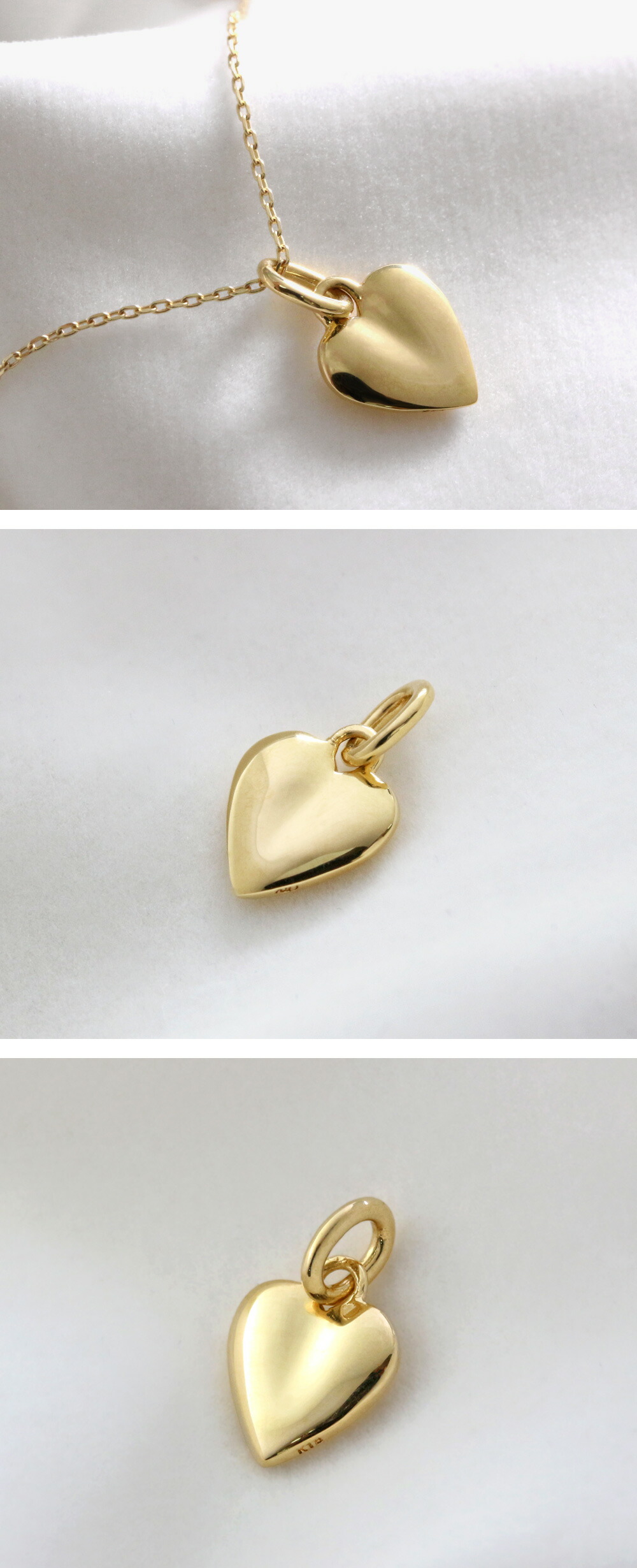 楽天市場】K18 K10 PT ハート ネックレスチャーム 送料無料 高品質