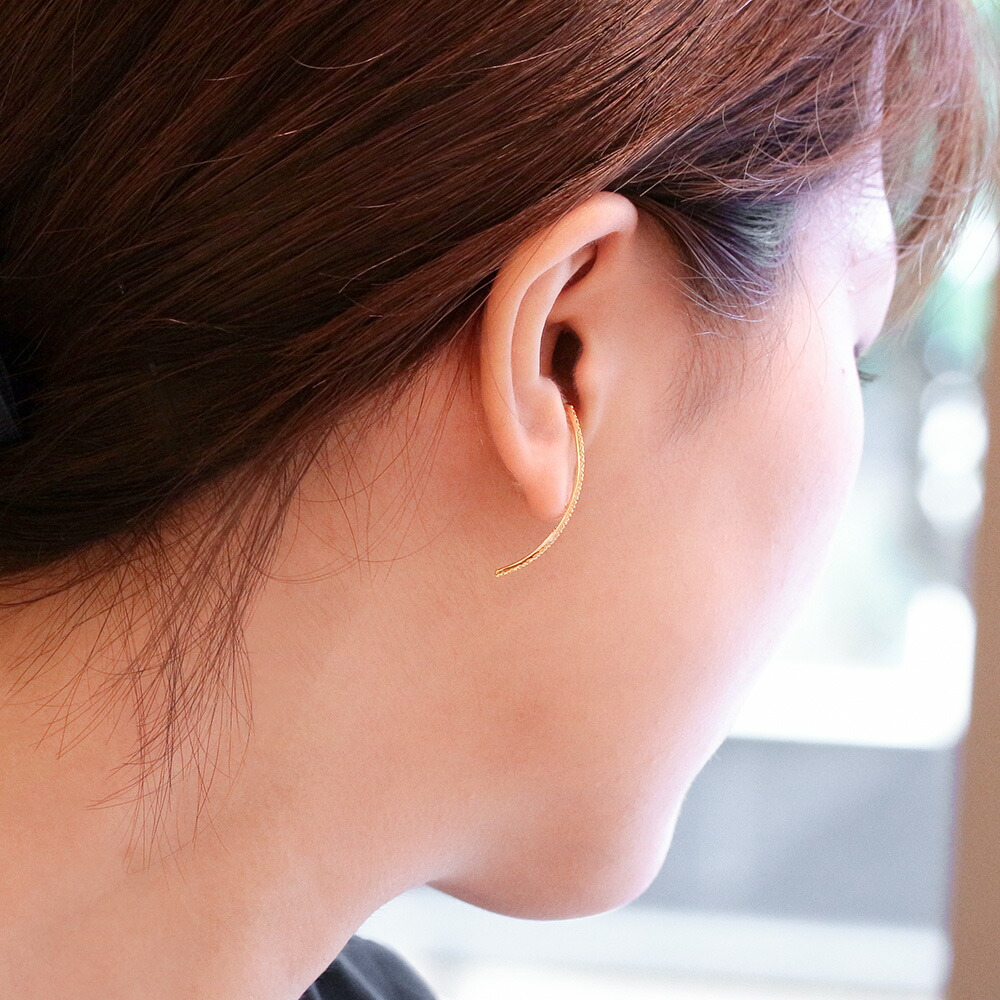 楽天市場】ピアス K18ゴールド バータイプ ダイヤモンドピアス K18