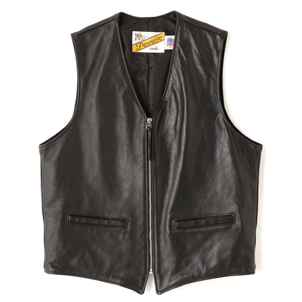 楽天市場】Schottショット 193V LEATHER VEST レザーベスト 782