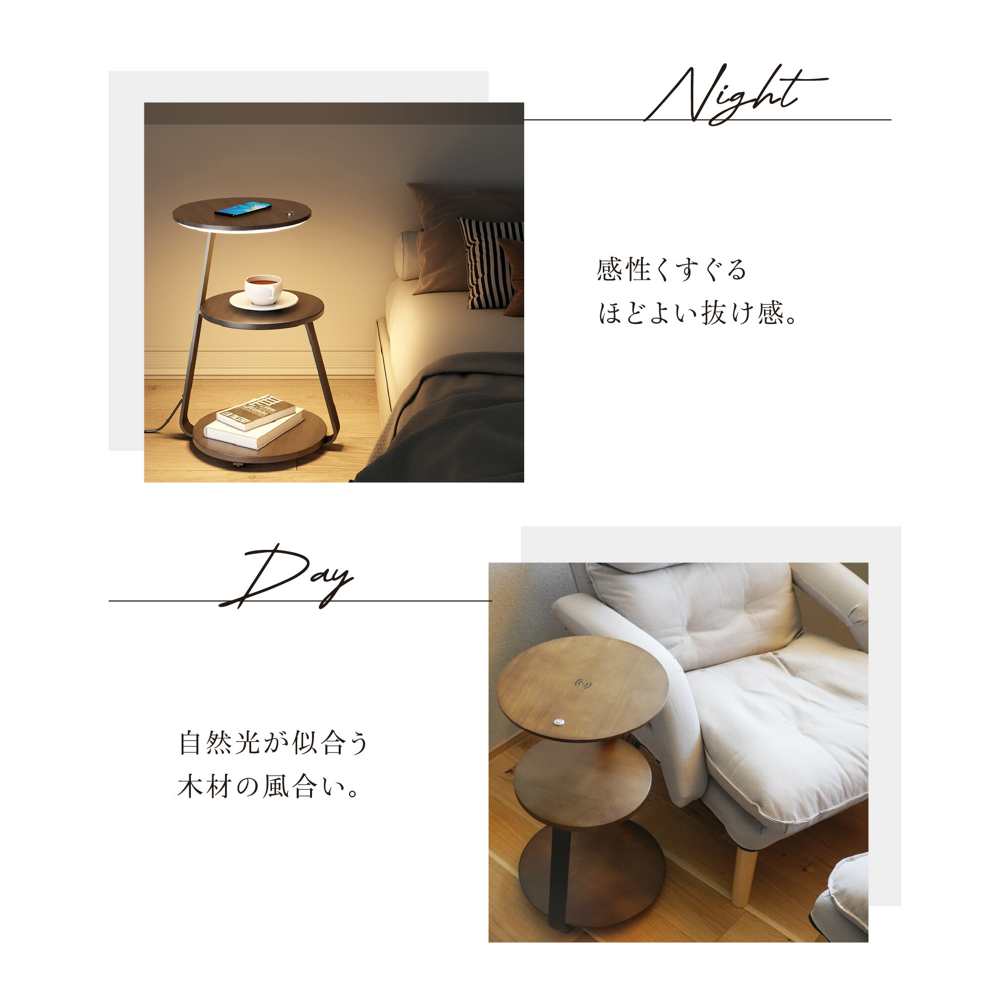 楽天市場】【スーパーSALE10%オフ】サイドテーブル スマホ 置くだけ