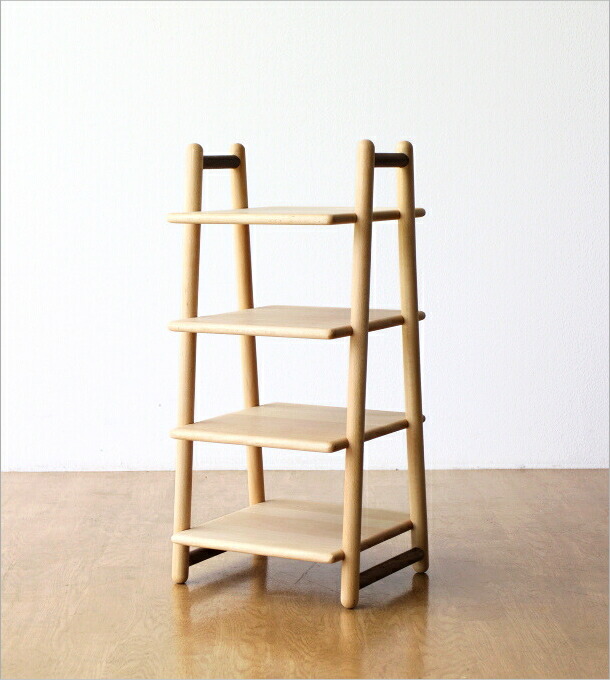 楽天市場】スリッパラック 木製 おしゃれ 4足 4段 棚式 縦型 ウッド