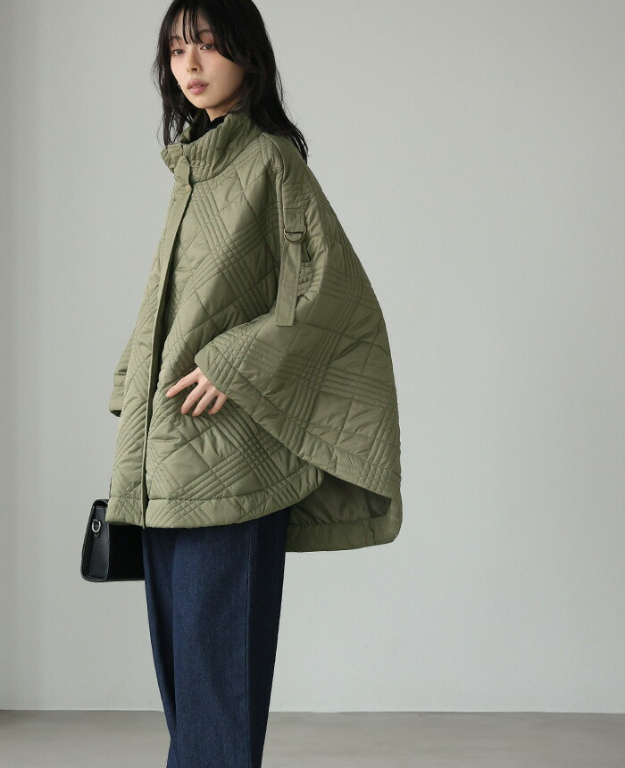 ソフトタフタキルティングポンチョ | HAPPYEXP.