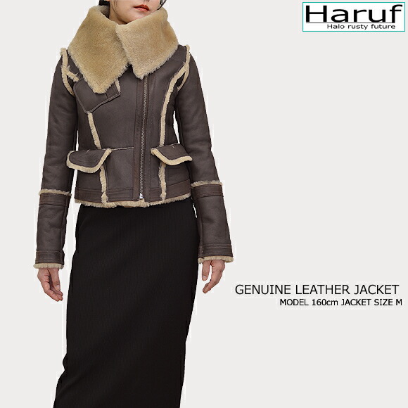 楽天市場】ムートンジャケット ムートンコート ライダースジャケット