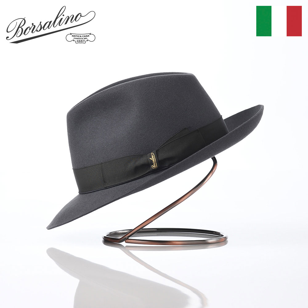 楽天市場】Borsalino ボルサリーノ 中折れハット フェルト帽 秋 冬