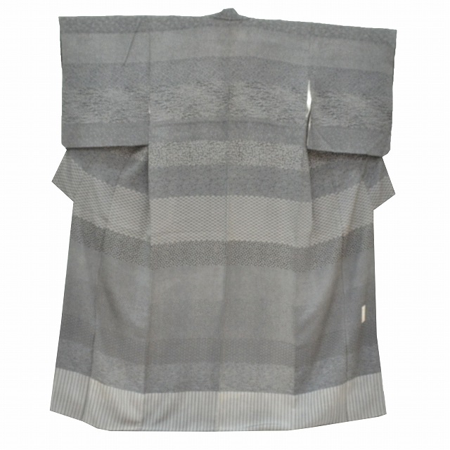 20%OFF☆P10倍／江戸小紋 鮫小紋 正絹 仕立て上がり リサイクル着物