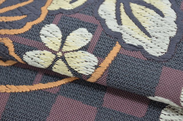 袋帯 作り帯 正絹 仕立て上がり 二重太鼓 簡単着付け やまと 刺繍