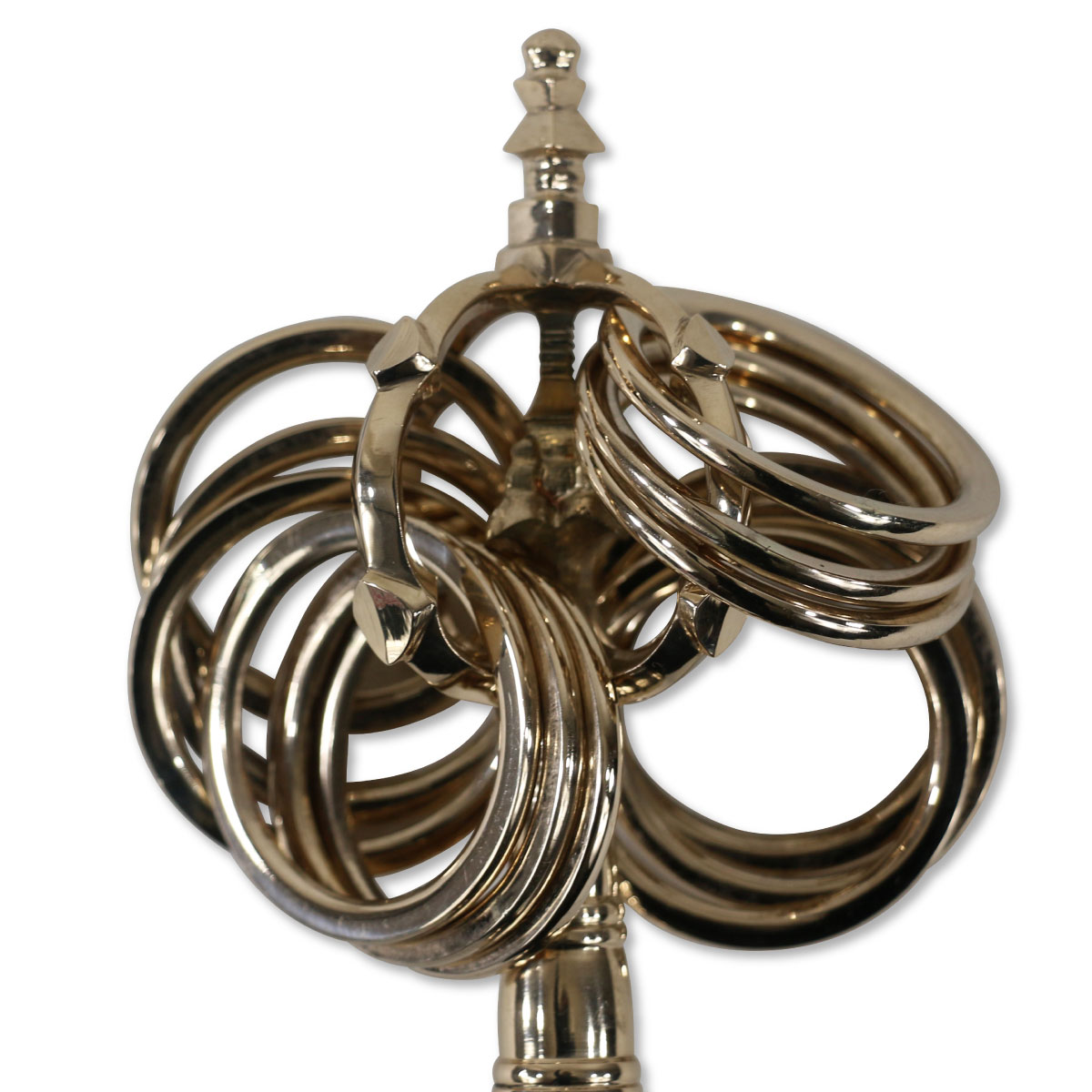 楽天市場】錫杖 手錫杖 本焼き 十二環 33cm 中サイズ : 御朱印帳の