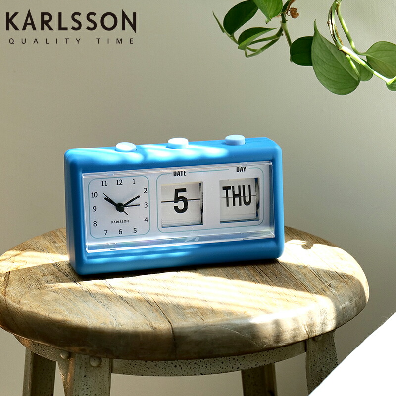 楽天市場】置き時計 KARLSSON カールソン Alarm Clock Data Flip