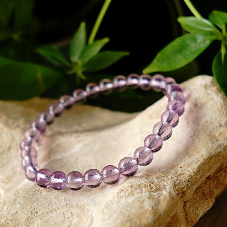 楽天市場】ラベンダー アメジスト 一連 ブレスレット パワーストーン