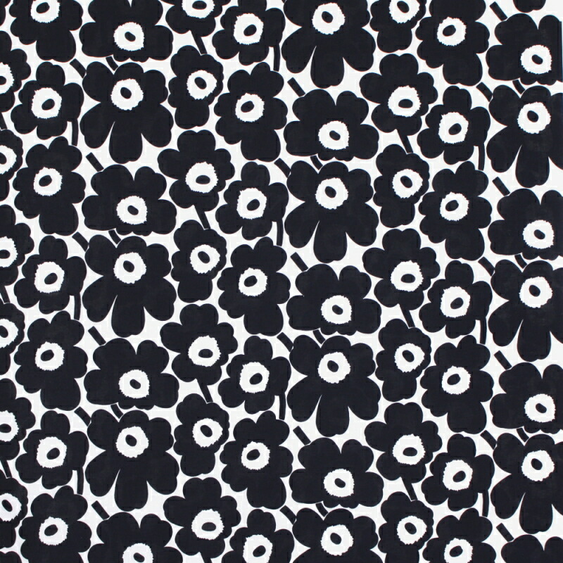 楽天市場】マリメッコ 生地 ミニウニッコ ブラック 黒 No.190 カット