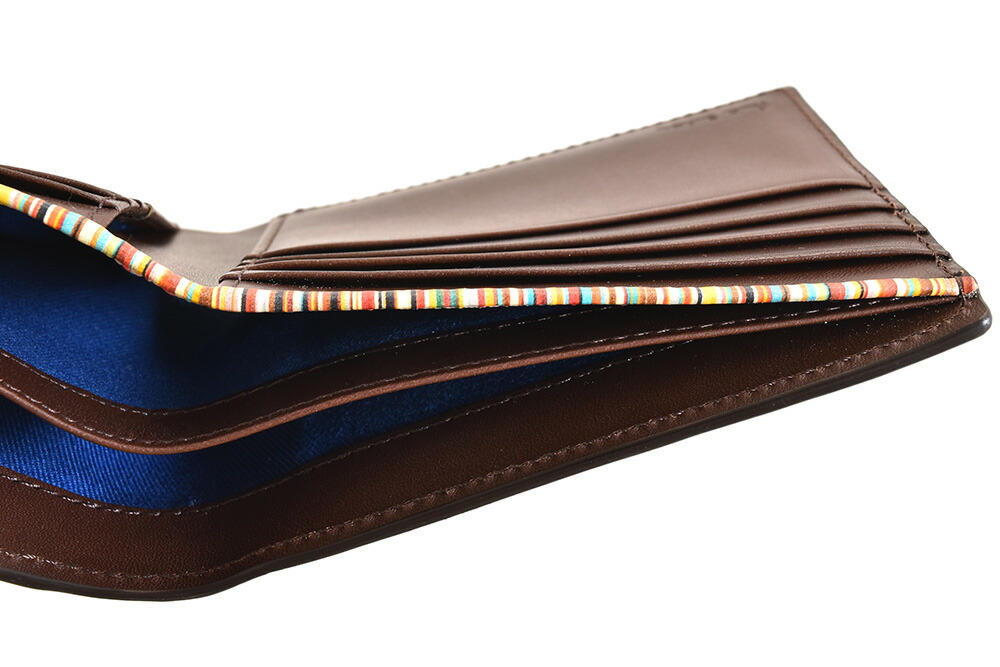 楽天市場】ポールスミス 財布 二つ折り財布 カード&札 チョコ Paul