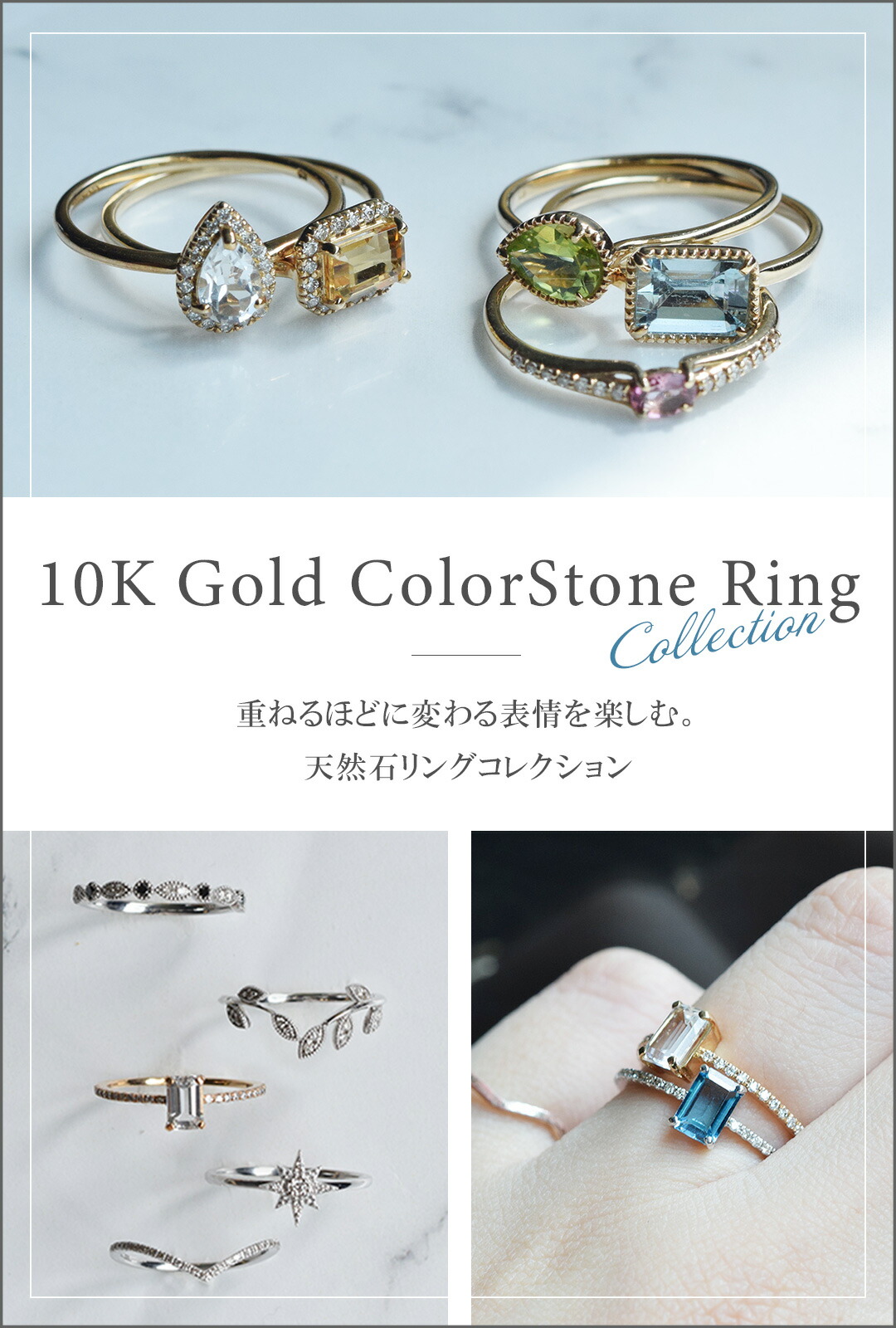 楽天市場】【受注生産】指輪 リング シトリン ダイヤモンド 10金