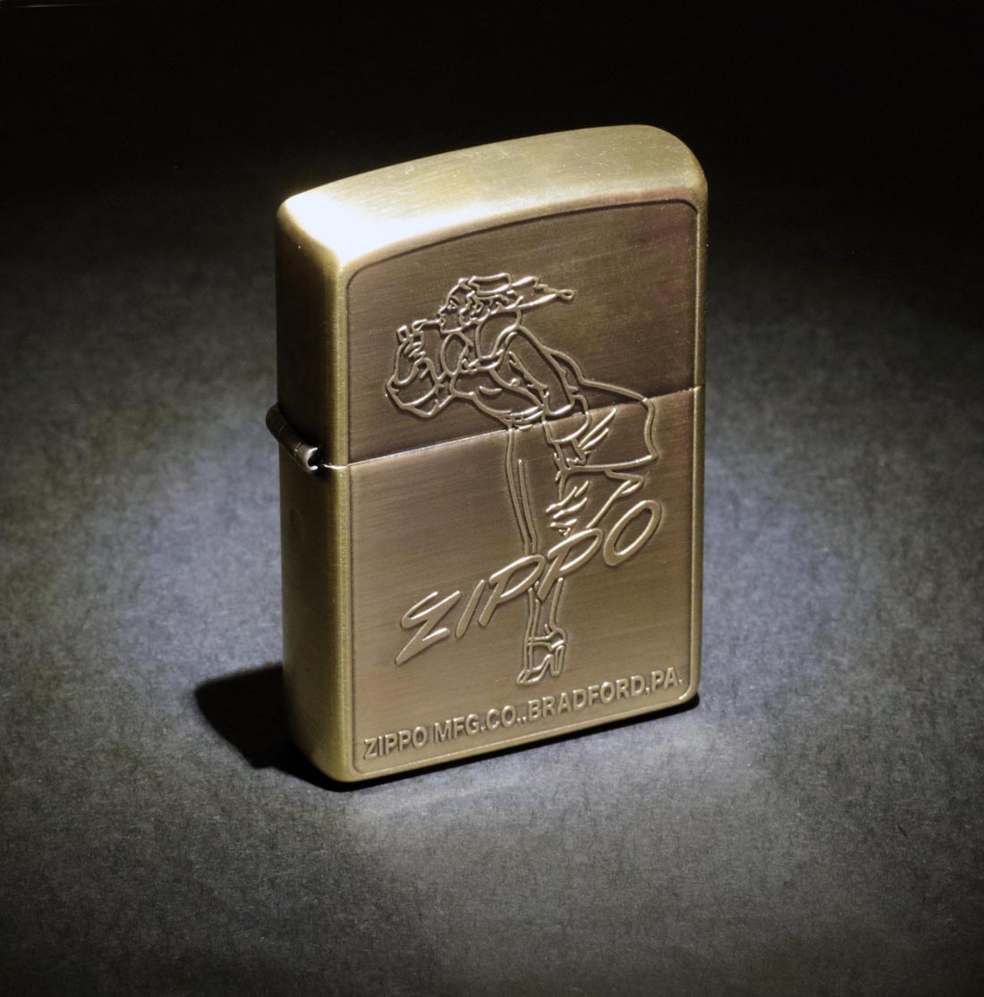 楽天市場】ZIPPO(ジッポーライター) レトロモチーフ ガール BS 真鍮古
