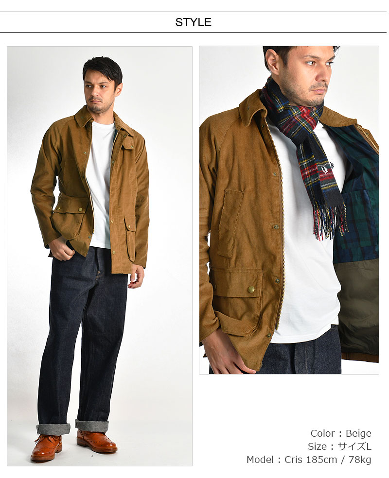 楽天市場】Barbour/バブアー コーデュロイ ビデイルSL ジャケット CORD