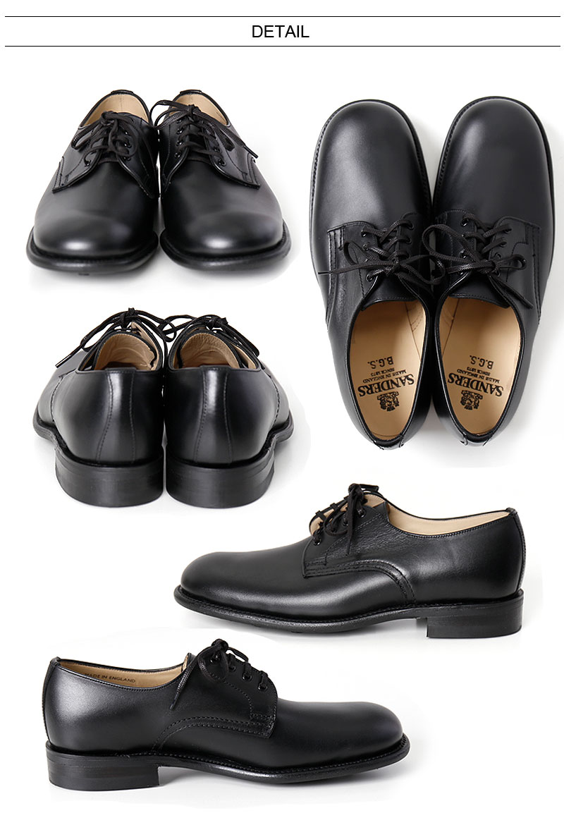 楽天市場】SANDERS/サンダース B.G.S. PLAIN TOE 1945BOW WAXY LEATHER