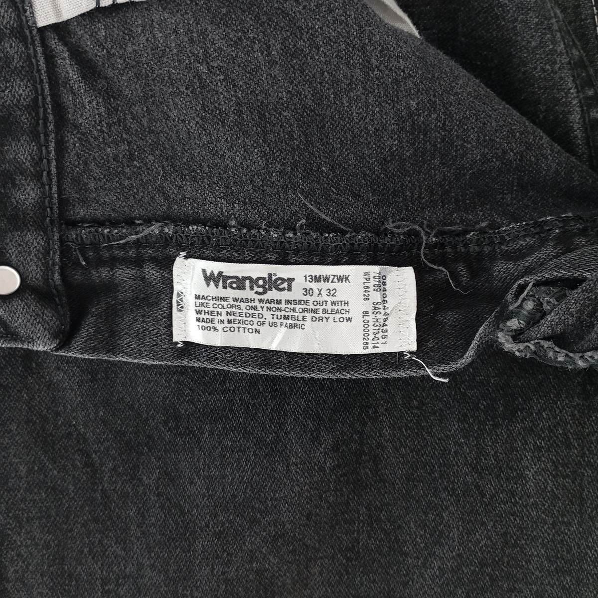 古着 90～00年代 ラングラー Wrangler 13MWZ ブラックデニム