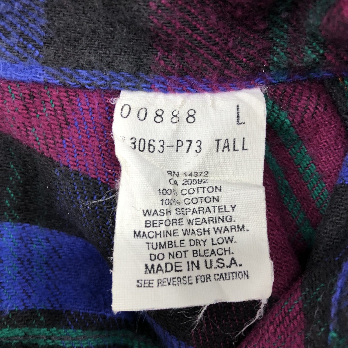 古着 90年代 Gander Mountain 長袖 フランネルチェックシャツ USA製