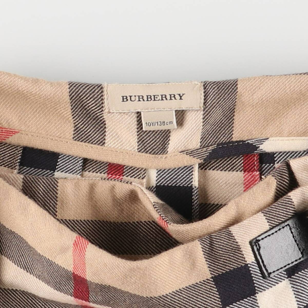 古着 バーバリー Burberrys チェック柄 コットン プリーツ ミニ