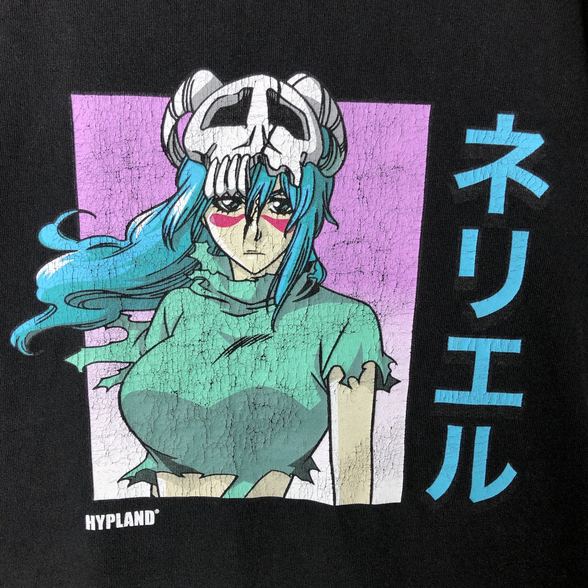 古着 BLEACH ブリーチ ネリエル アニメ キャラクタープリントTシャツ