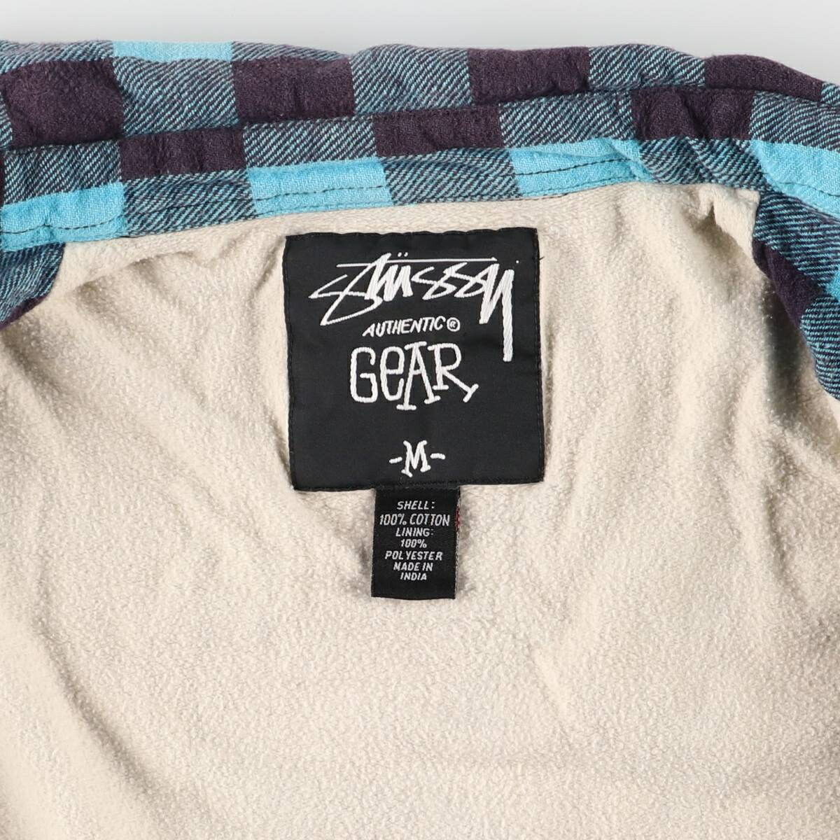 古着 ステューシー STUSSY バッファローチェック 中綿ジャケット
